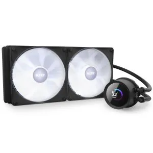AIO Liquid Cooler NZXT Kraken 280 RGB Black, LCD Display