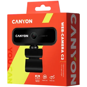 CANYON webcam C2 HD 720P Black