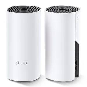 Router wireless TP-Link Deco M4, AC1200, 2.4/5 GHz, 300 - 867 Mbps, Gigabit, 2 buc. într-un set