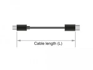 Cablu Delock DisplayPort tată - DisplayPort tată, 2,0 m, 8K 60 Hz, negru