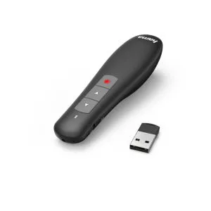 Prezentator fără fir cu laser HAMA X-Pointer, Wireless, Negru