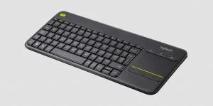 Tastatură Logitech Wireless Touch K400 Plus, neagră