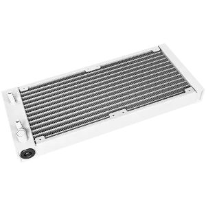 DeepCool LE520 WH, răcitor de lichid pentru procesor de 240 mm, ventilatoare ARGB PWM 2x120 mm, tehnologie anti-scurgere, partea superioară a pompei ARGB, alb, Intel LGA 1700/1200/115x, AMD AM5/AM4, 3 ani garanție