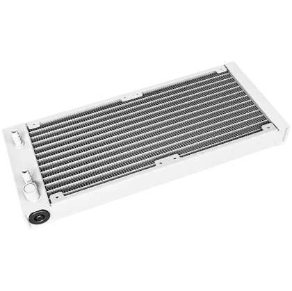 DeepCool LE520 WH, răcitor de lichid pentru procesor de 240 mm, ventilatoare ARGB PWM 2x120 mm, tehnologie anti-scurgere, partea superioară a pompei ARGB, alb, Intel LGA 1700/1200/115x, AMD AM5/AM4, 3 ani garanție