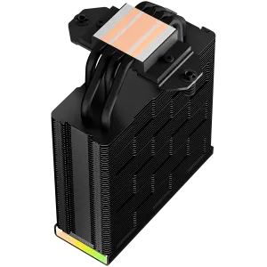 DeepCool AK400 Digital, CPU Air Cooler, 1x120mm FK120 PWM Fan, Digital Display, ARGB, TDP 220W, 4 Heatpipes, Black, LGA1700/1200/115x, AMD AM5/AM4, 126x97x156 mm(LxWxH), 3Y, R-AK400-BKADMN-G