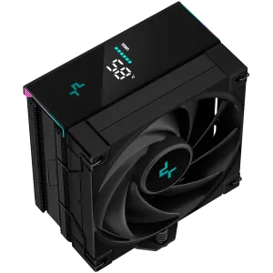 DeepCool AK400 Digital, CPU Air Cooler, 1x120mm FK120 PWM Fan, Digital Display, ARGB, TDP 220W, 4 Heatpipes, Black, LGA1700/1200/115x, AMD AM5/AM4, 126x97x156 mm(LxWxH), 3Y, R-AK400-BKADMN-G