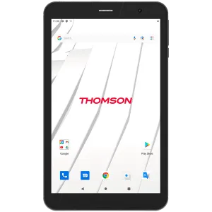 THOMSON TEO8 LTE, 8-inch (1280X800) HD display, Quad Qore SC9832E, 2 GB RAM, 32 GB ROM, 1xNANO SIM, 1xMicroSD, 1xMicroUSB, 2.0MP front camera, 5.0MP rear camera, WiFi AC, 4G LTE, BT 4.0, 4000mAh 3.8V battery, Plastic/Black, Android 13Go Edition