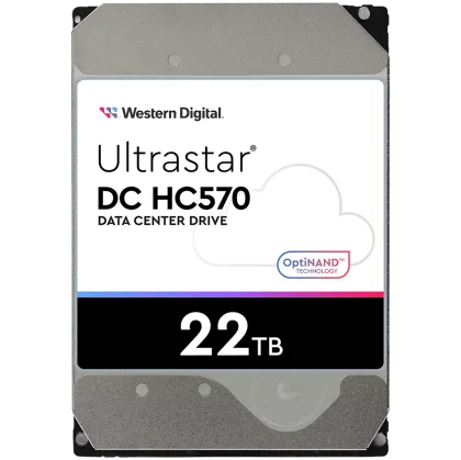 HDD Server WD/HGST ULTRASTAR DC HC570 (3.5'', 22TB, 512MB, 7200 RPM, SATA 6Gb/s, 512E SE NP3), SKU: 0F48155