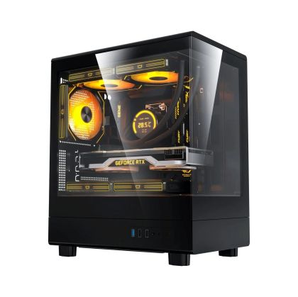 Darkflash Case mATX - DB330M Black - Reversed fans included