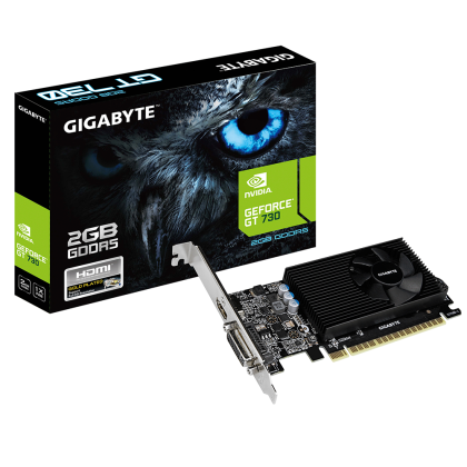 Placă video GIGABYTE GeForce GT 730, 2GB, GDDR5, 64 biți, DVI-D, HDMI