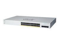 Switch Cisco CBS220 Smart 24-port GE, PoE, 4x1G SFP