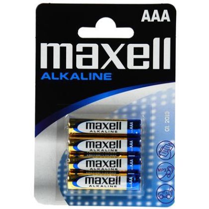 Baterie alcalină MAXELL LR-03 /4 buc. în ambalaj/ 1.5V