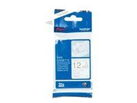 Banda textila BROTHER TZe-R234 auriu/alb 12mm/4m