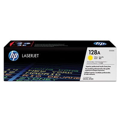 Cartuș de toner original LaserJet HP 128A CE322A galben capacitate standard 1.300 pagini 1 pachet