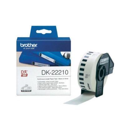 BROTHER DK22210 Bandă Brother 29 mm albă QL-500A/QL-650TD/QL-1050/QL-1060N