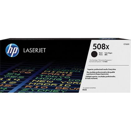 Cartuș de toner original HP 508X CF360X negru, capacitate mare de 12.500 de pagini