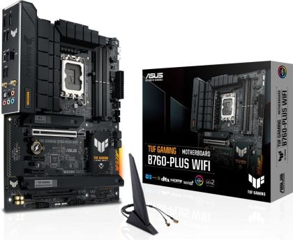 ASUS TUF GAMING B760-PLUS WIFI LGA 1700 4DDR5 ATX 4xSATA MB 1xHDMI 2.1 1xDP 1.4 3xM.2