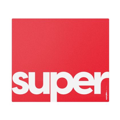 Superglide Gaming Glass Mousepad Superglide Pad v2 XL Red - 490 x 420 mm