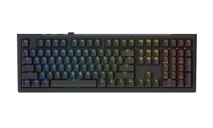 Ducky професионална геймърска механична клавиатура Professional Gaming Mechanical Keyboard One X Wireless Black - Ducky AI Switches [Linear], Bluetooth, 2.4