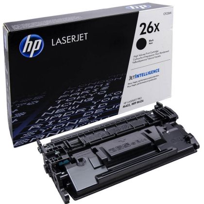 Cartuș de toner HP 26X consumabil negru original LaserJet de mare capacitate (CF226X)
