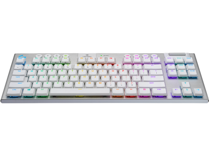 Wireless gaming Mechanical keyboard Logitech, G915 TKL White Lightsync RGB, Tactile Switch