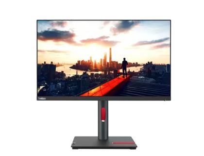 Monitor Lenovo ThinkVision P24h-30 23.8" IPS, 16:9, 2560x1440, 4 ms, 300 nits, 1000:1, 60Hz, hub USB, HDMI, DP, USB-C, RJ-45, înclinare, pivotare, pivotare, înălțime Reglați standul