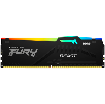 Kingston DRAM 64GB 5200MT/s DDR5 CL36 DIMM (Kit of 2) FURY Beast RGB EXPO
