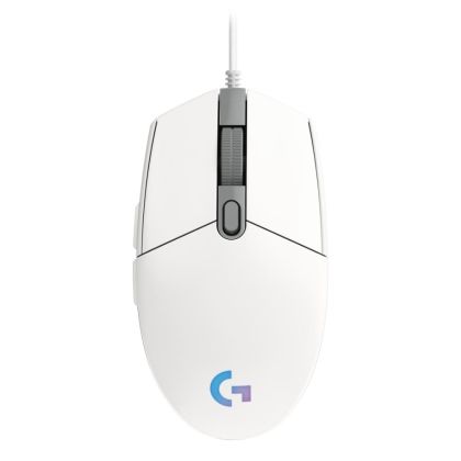 Oyun Faresi Logitech G102 LightSync, RGB, Optik, Kablolu, USB, Beyaz