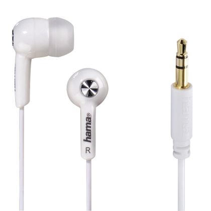 Hama "Basic4Music" In-Ear Stereo Earphones, white