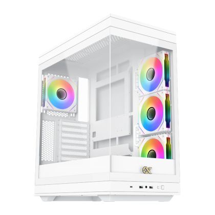Xigmatek Case EATX - Meta Arctic - 4 x 120 mm ARGB fans