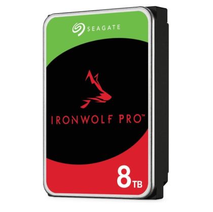SEAGATE Ironwolf PRO Enterprise NAS HDD 8TB 7200rpm 6Gb/s SATA 256MB cache 8.9cm 3.5inch 24x7 pentru NAS RAID Rackmount Systeme BLK
