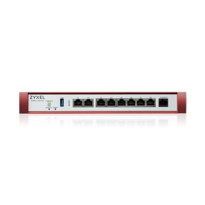 Защитна стена Zyxel USG FLEX 200 H, User-definable ports with 2*2.5G & 6*1G, 1*USB, with 1 YR Entry Defense Pack