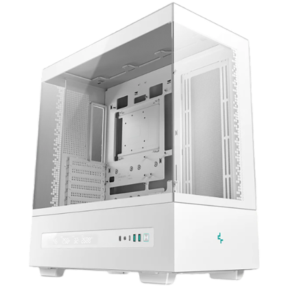 DeepCool CH690 DIGITAL WH, Mid Tower, Mini-ITX/Micro-ATX/ATX, 2xUSB3.0, 1xType-C, 1xAudio, Tempered Glass, Mesh Panels, Digital Display, GPU Support Arm, White, 2Y, R-CH690-WHNNA0D-G-1