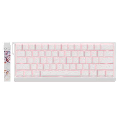 Madlions професионална геймърска механична клавиатура Professional Gaming Mechanical Keyboard MAD 60 PRO - White, 8K, Gateron Jade Customized [Linear]
