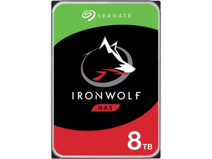 Sabit disk SEAGATE IronWolf ST8000VN004, 8 TB, 256 MB Önbellek, SATA 6,0 Gb/s