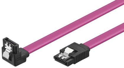 VCom SATA Cable W/Lock Right Angle - CH302R-0.45m
