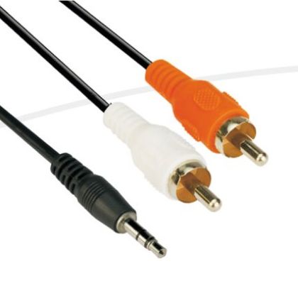 Cablu audio VCom 3,5 mm stereo M / 2x RCA M - CV212-1,5 m