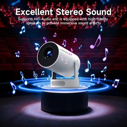 MagCubic Portable Multimedia Projector HY300 Pro+ - 4K, Android 11, Wi-Fi, Bluetooth 5.4