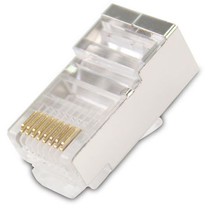 Conectori VCom Conectori UTP Cat6 STP/Shielded/RJ45 - pachet 20 buc - NM026-20 buc
