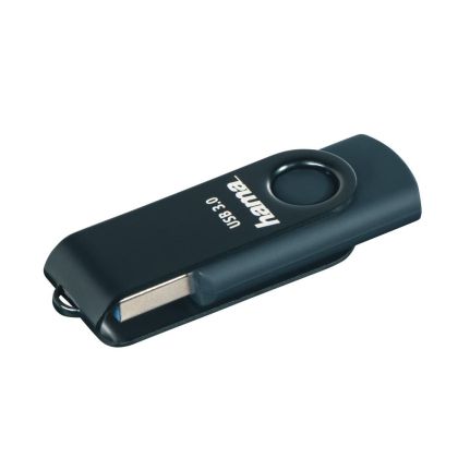 Hama "Rotate" USB Flash Drive, USB 3.0, 32GB, 70Mb/s, petrol blue