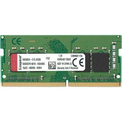 Memorie Kingston 8GB SODIMM DDR4 PC4-21300 2666MHz CL19 KVR26S19S8/8