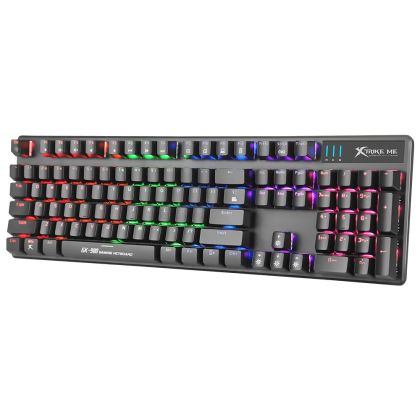 Xtrike ME Gaming Keyboard Mechanical 104 keys GK-980 - Blue switches, Rainbow backlight