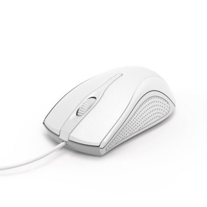 Mouse optic HAMA MC-200, cablu 1,5 m, USB, 1000 dpi, 3 butoane, alb