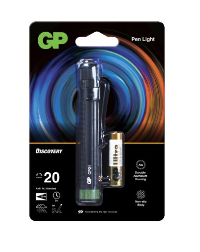 Lanternă în formă de stilou GP BATTERIES Discovery, LED, CP21 20 lm