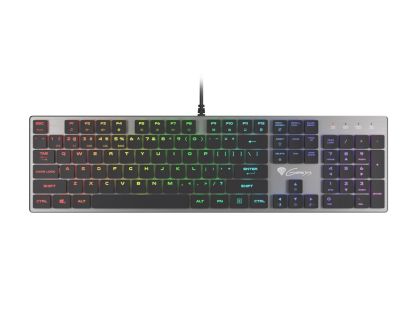 Keyboard Genesis Mechanical Gaming Keyboard Thor 420 RGB Backlight Content Slim Blue Switch US Layout