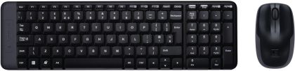 Wireless Keyboard and mouse set Logitech MK220, Black