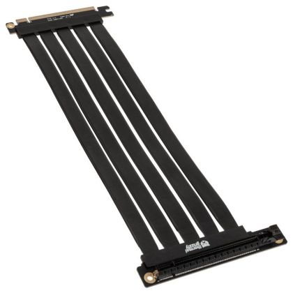 Cablu de montare vertical pentru placa video Cablu termic Grizzly Riser 300 mm PCI-E x16 4.0