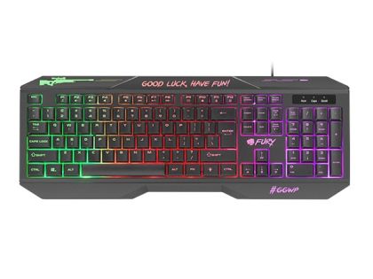 Keyboard Fury Gaming Keyboard, Hellfire, 2 Backlight, US Layout