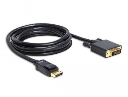 Cablu Delock DisplayPort mascul - DVI mascul, 2 m., Negru
