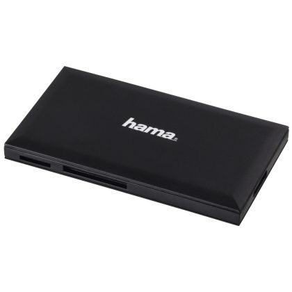 Cititor de carduri HAMA Multi-Card Reader, USB 3.0, SD/microSD/CF/MS, 5 Gbps, Negru